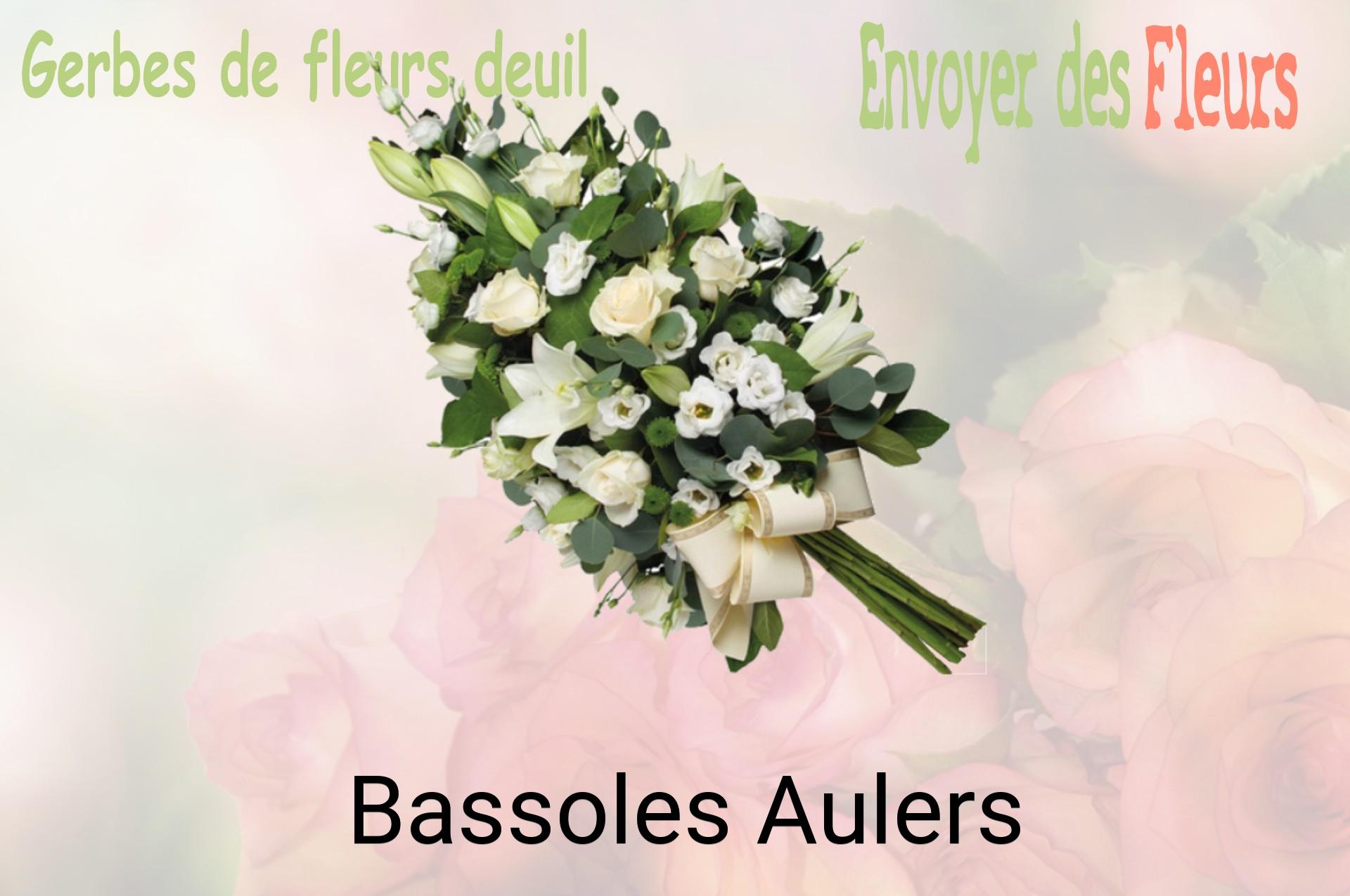 Gerbe de fleurs de deuil livrée à Bassoles-Aulers