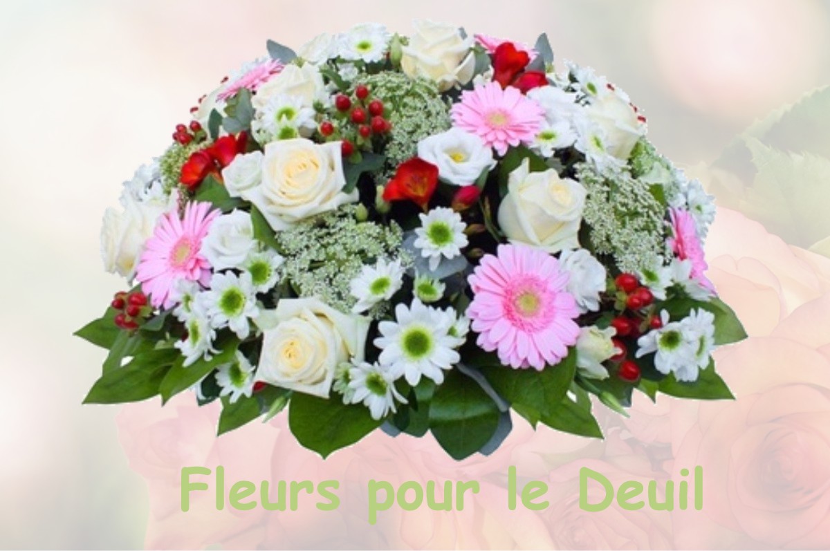 fleurs deuil BASSOLES-AULERS